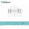 Rodamiento axial de bolas 51108-KML