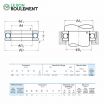 Rodamiento axial de bolas 51108-NSK