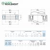 Rodamiento axial de bolas 51110-NSK