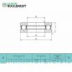 Rodamiento axial de bolas 51112-KML