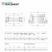 Rodamiento axial de bolas 51118-SKF