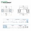 Rodamiento axial de bolas 51132-X-NSK