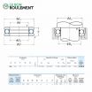 Rodamiento axial de bolas 51140-X-NSK