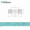 Rodamiento axial de bolas 51202-KML