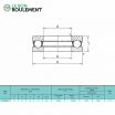 Rodamiento axial de bolas 51205-KML