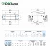 Rodamiento axial de bolas 51209-NSK