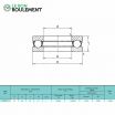 Rodamiento axial de bolas 51211-KML