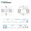 Rodamiento axial de bolas 51215-NSK
