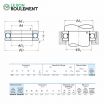 Rodamiento axial de bolas 51236-NSK