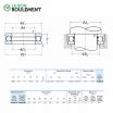 Rodamiento axial de bolas 51326-X-NSK