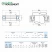 Rodamiento axial de bolas 51418-X-NSK