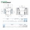 Rodamiento axial de bolas 52206-NSK