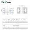 Rodamiento axial de bolas 52211-SKF