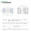 Rodamiento axial de bolas 52308-SKF