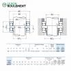 Rodamiento axial de bolas 52313-NSK