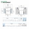 Rodamiento axial de bolas 52315-NSK