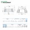 Rodamiento axial de bolas 53228-U-NSK