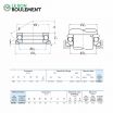 Rodamiento axial de bolas 53306-U-NSK