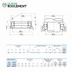 Rodamiento axial de bolas 53312-U-NSK