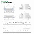Rodamiento axial de bolas 53322-M-SKF