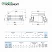Rodamiento axial de bolas 53322-U-NSK