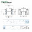 Rodamiento axial de bolas 54315-U-NSK