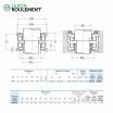 Rodamiento axial de bolas 54318-U-NSK
