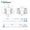 Rodamiento axial de bolas 54406-U-NSK