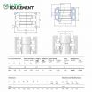 Rodamiento axial de bolas 54410-SKF