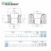Rodamiento axial de bolas 54412-U-NSK