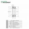 Aro de Rodamiento axial de bolas U206-FAG