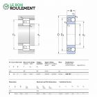 Rodamiento de bolas a rótula 108-TN9-C3-SKF