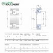 Rodamiento de bolas a rótula 127-TN9-SKF