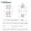 Rodamiento de bolas a rótula 1305-ETN9-C3-SKF