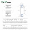 Rodamiento de bolas 2207-EK-TN9-C3-SKF