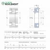 Rodamiento de bolas 2208-E-2RS1-TN9-SKF