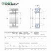 Rodamiento de bolas 2218-K-C3-SKF