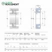 Rodamiento de bolas 2313-K-C3-SKF
