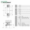 Rodamiento de bolas 2318-K-M-C3-FAG