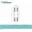 Rodamiento de bolas 1605-2RS-KML