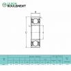 Rodamiento de bolas 1606-2RS-KML