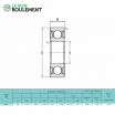 Rodamiento de bolas 1606-ZZ-KML