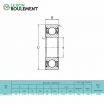Rodamiento de bolas 1614-2RS-KML