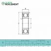 Rodamiento de bolas 1614-ZZ-KML