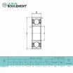 Rodamiento de bolas 1615-2RS-KML