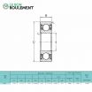 Rodamiento de bolas 1620-2RS-KML