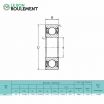 Rodamiento de bolas 1621-2RS-KML