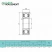 Rodamiento de bolas 1622-2RS-KML