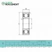 Rodamiento de bolas 1628-2RS-KML