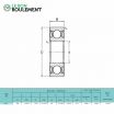 Rodamiento de bolas 1628-ZZ-KML